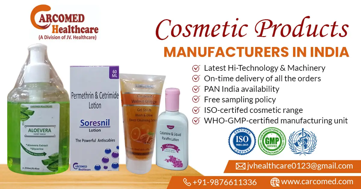 Cosmetic Products Manufacturers in India | Carcomed Healthcare